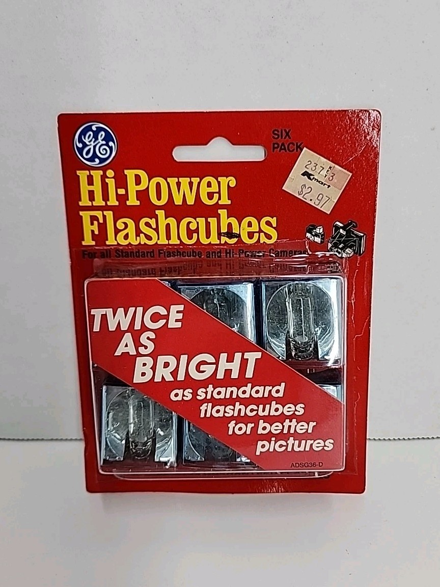 GE General Electric Hi-Power Flashcubes Flash Cubes 6-Pack NEW Sealed