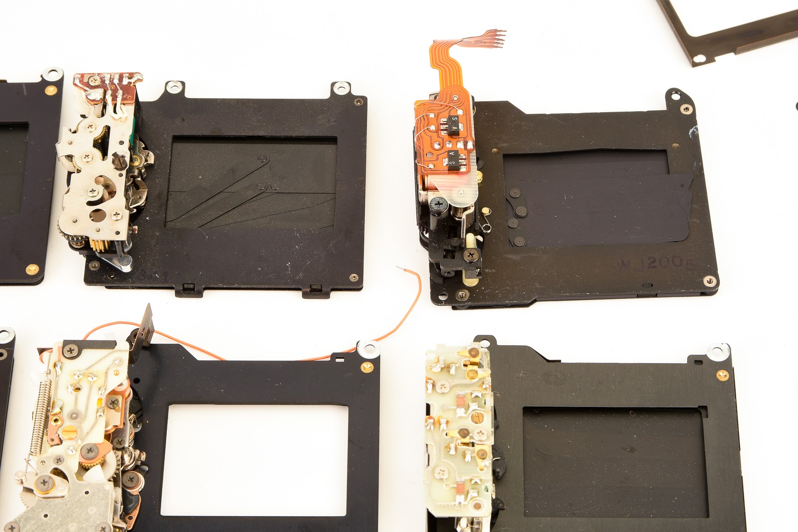 35mm Film SLR Camera Shutter Block Assembly Lot Canon Nikon Olympus AS-IS V20
