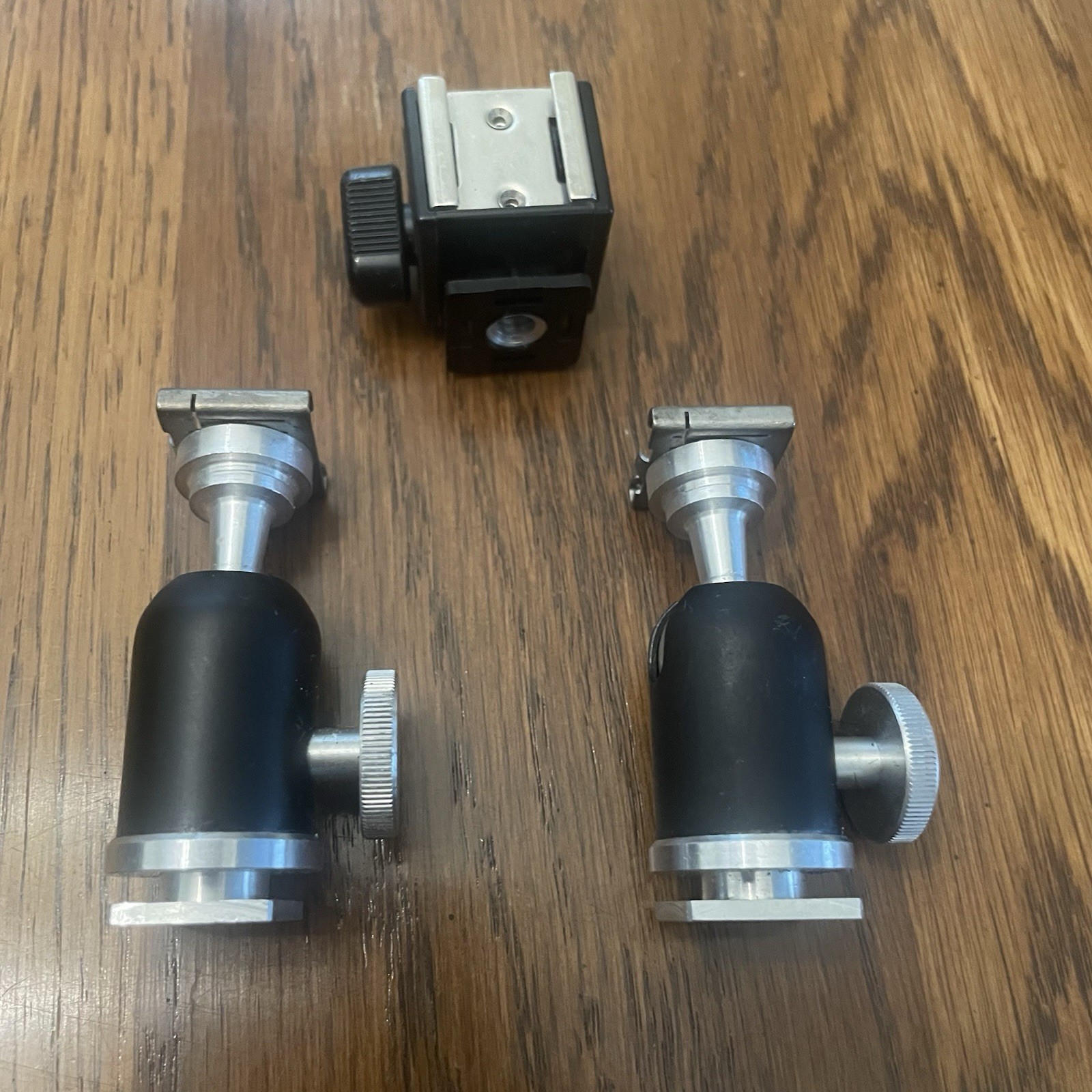 PRAZISION Ball Head Shoe Mount Flash Extension 2 Germany & Tilting Shoe Mount