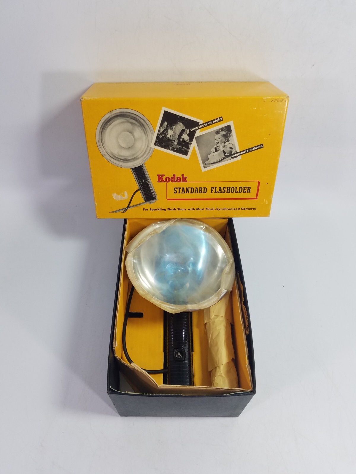 Kodak Standard Flash Holder No. 92F, Bulb, Bracket, Reflector and Guard New