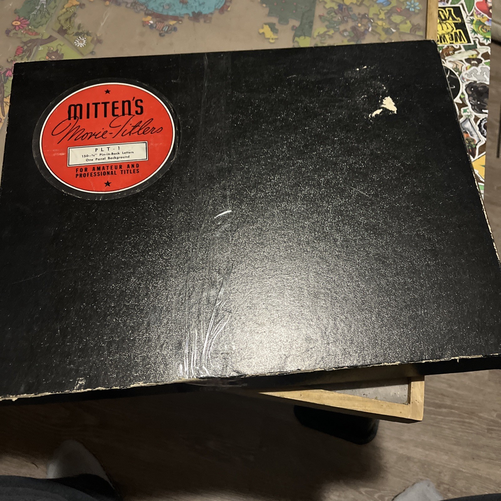 Vintage MITTEN’S Professional Movie Titler 246 Pin-In-Back Letters Original Box
