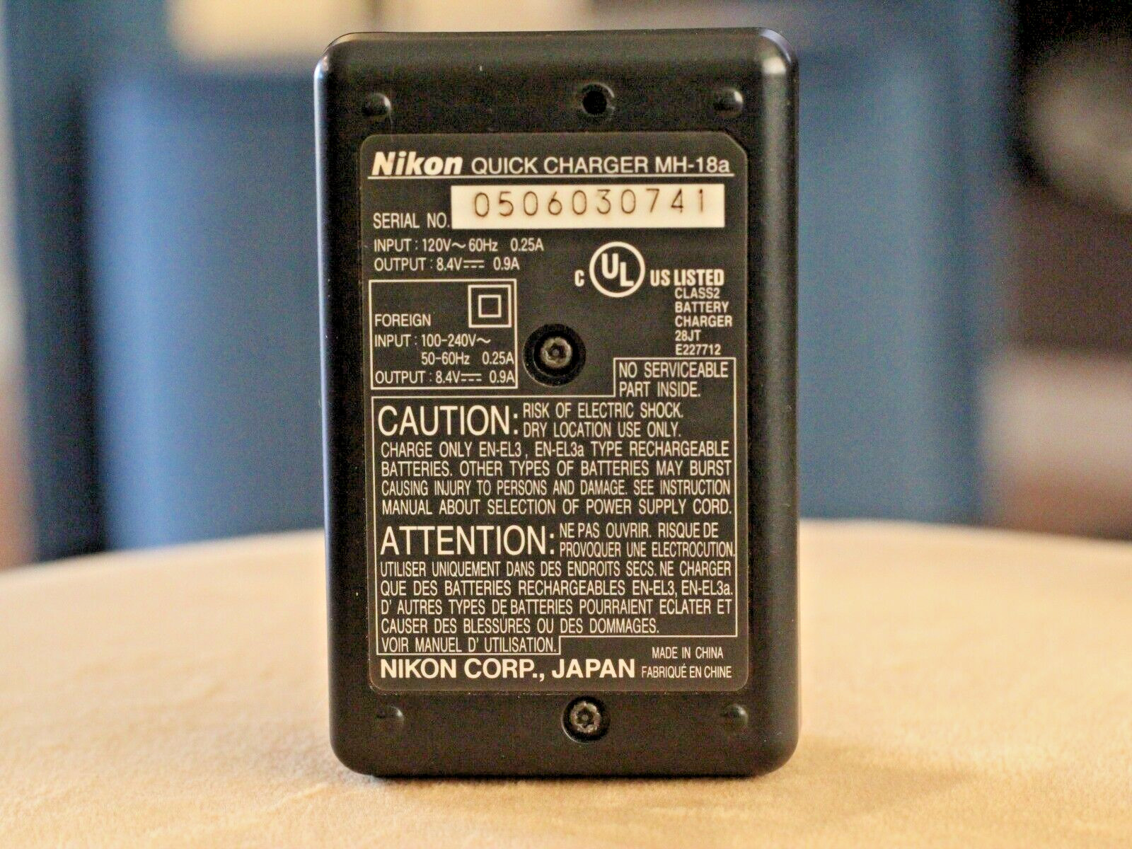 OEM Nikon 8.4V Quick Charger MH-18a Battery Charger – TESTED