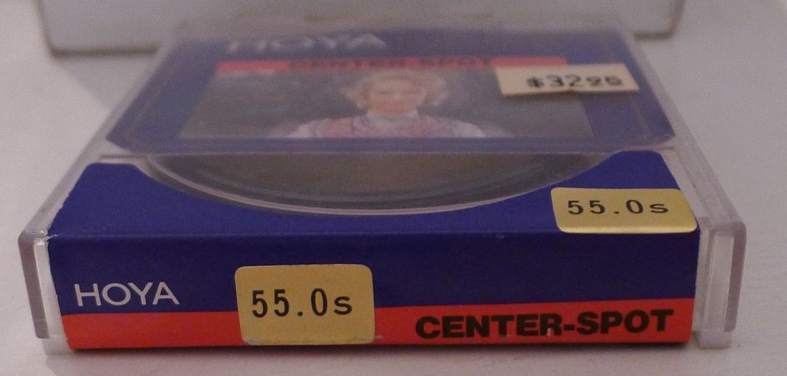 Hoya Center-Spot 55mm Filter +Product Case – NEW – Made in Japan