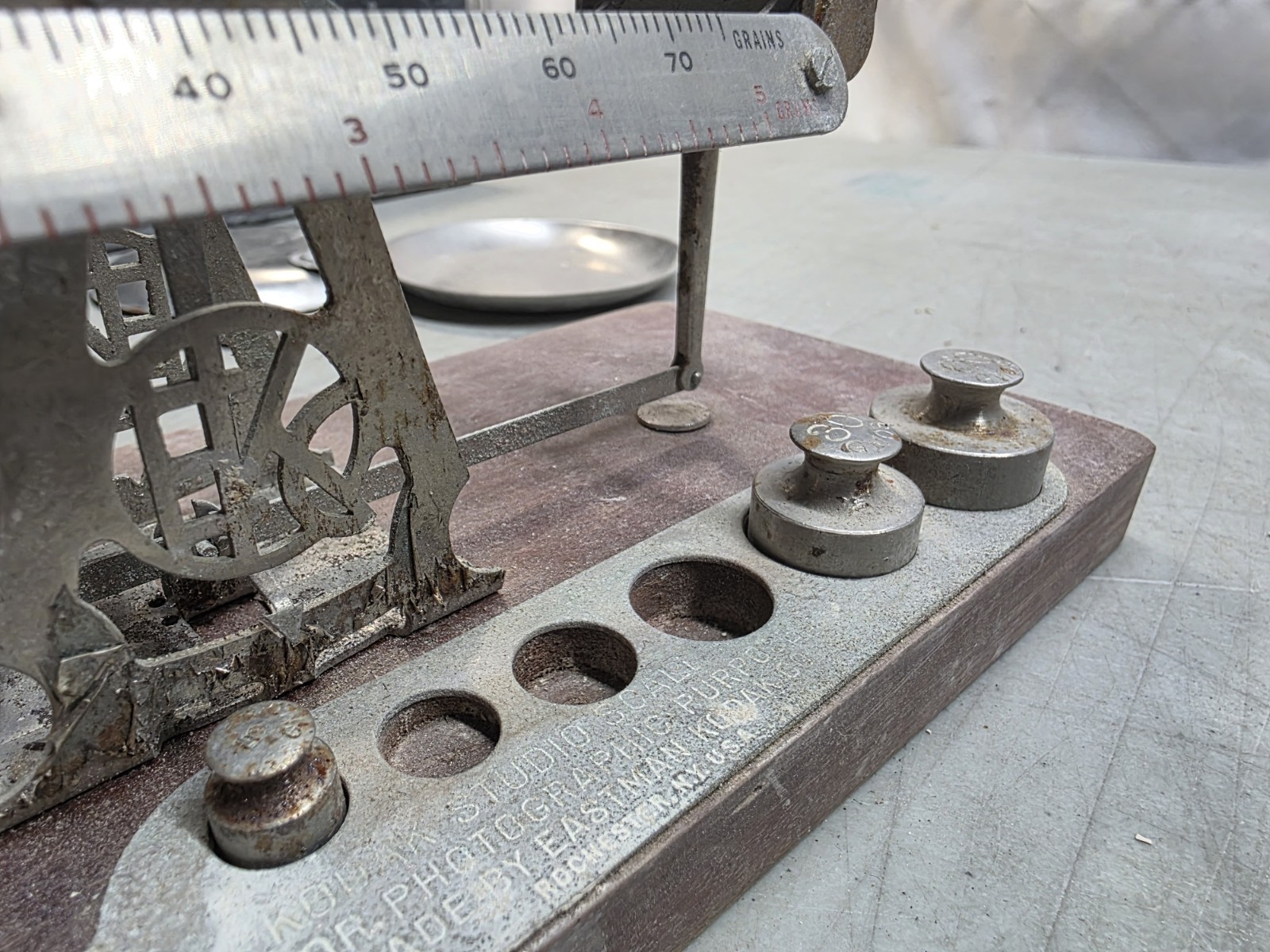 🔥 Antique Eastman Kodak Photographic Balance Scale W/ Box WW2 NEED CLEAN