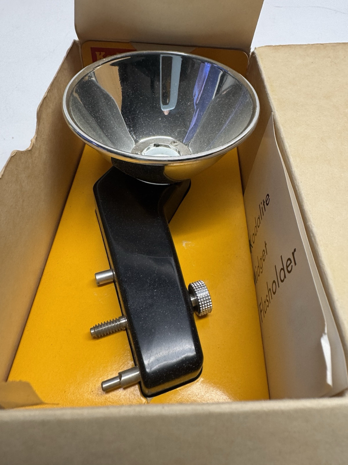 Vintage NOS Kodalite Midget Flasholder w/ Lumaclad Reflector #740