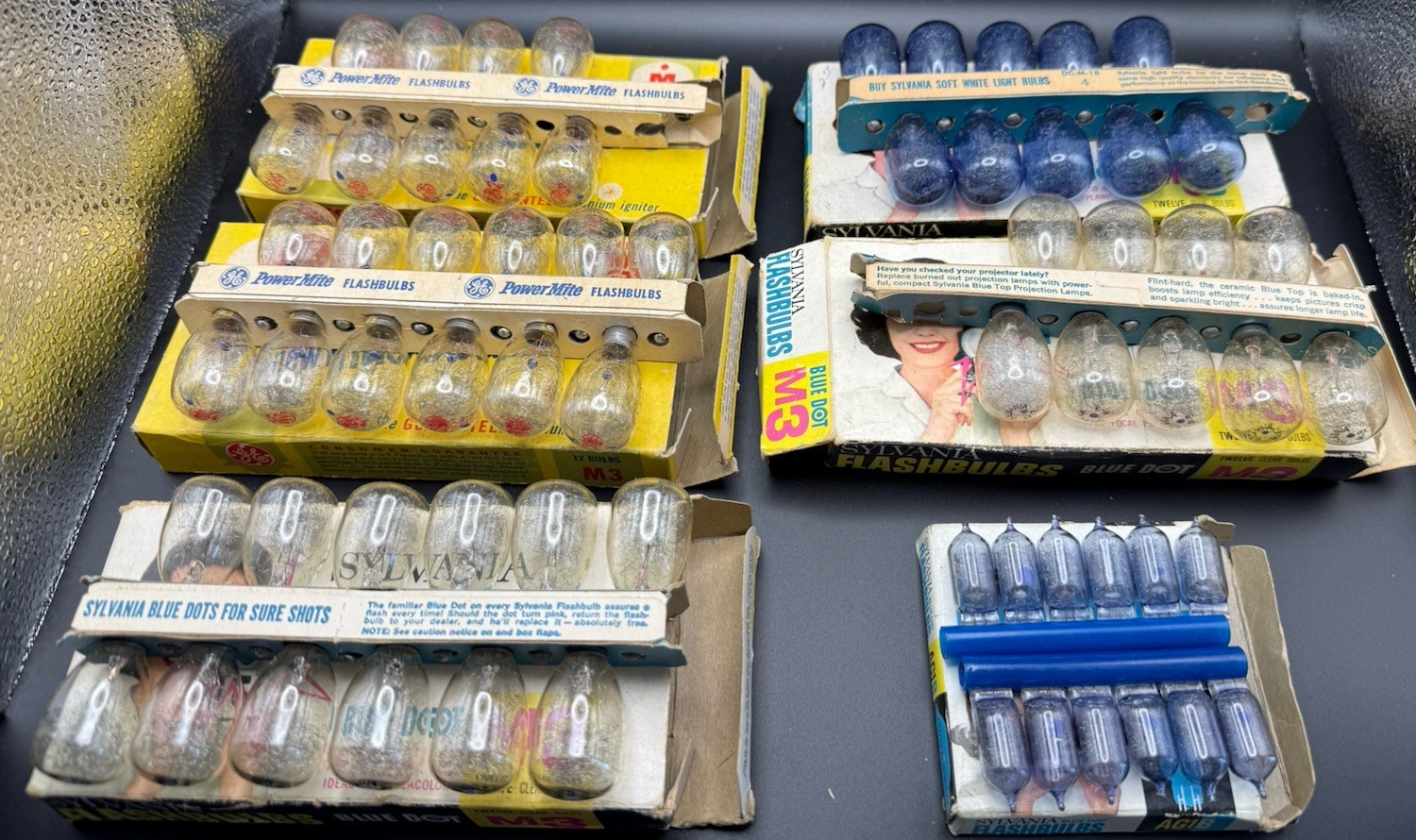 Vintage GE And Sylvania Camera Flash Bulbs Lot M3, M4b, AG1B (64 Total)