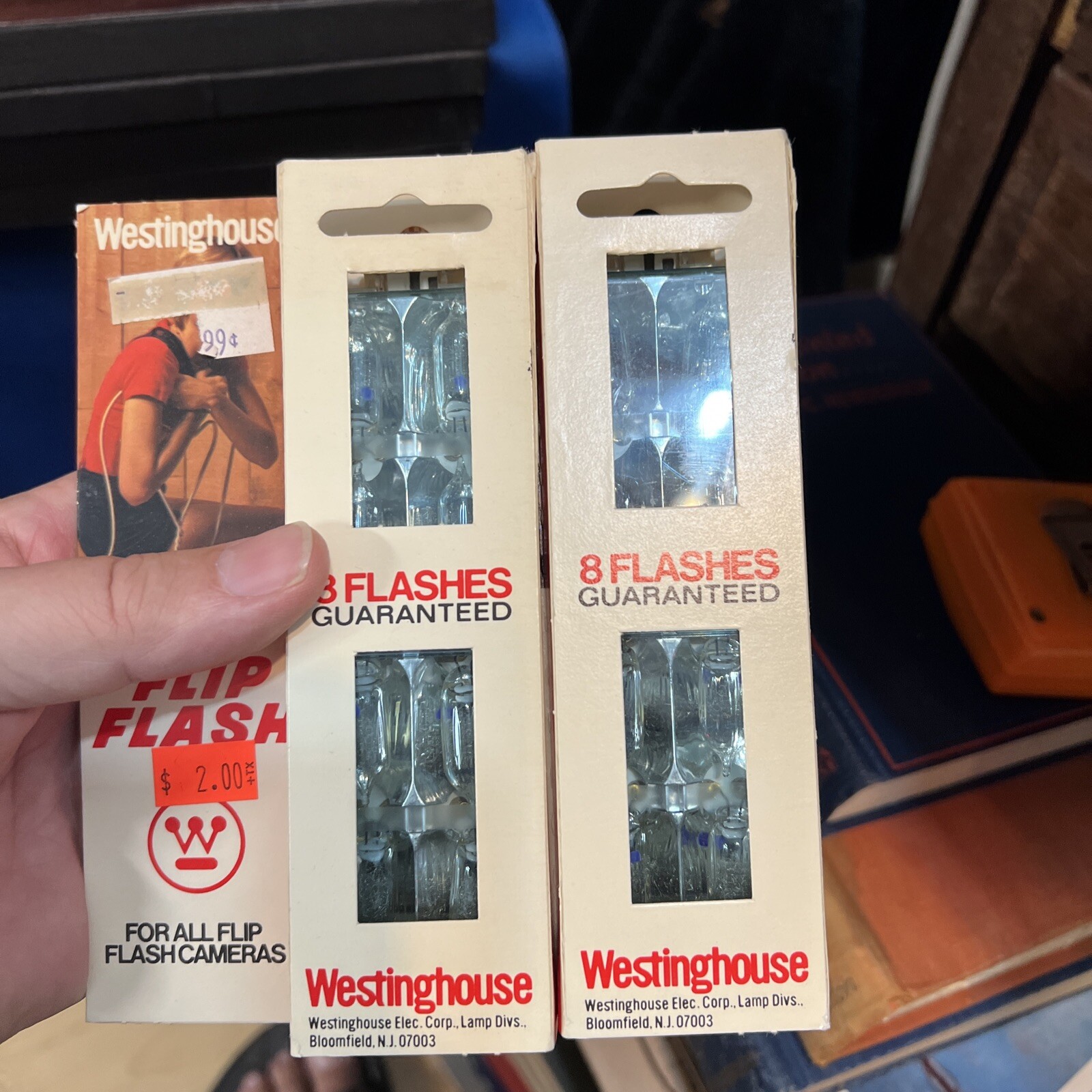 VINTAGE Westinghouse 9C-T3 1/2 FLASH BULBS BOX OF 8 NEW OLD STOCK 2 PACKAGES