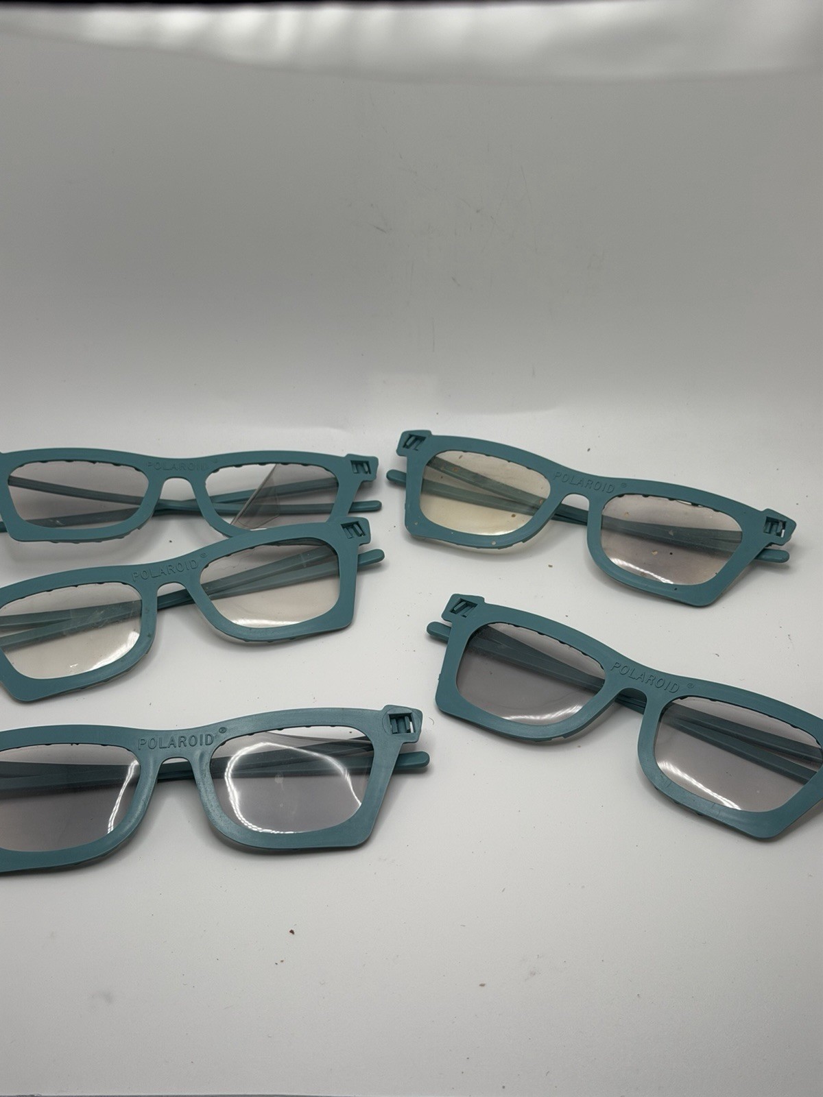 Vintage Polaroid 3-D Viewers Model 729 Set of 5 Original Box Teal Frames