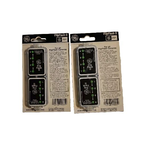 VTG Two Flip Flash II Camera Flash Bulbs 8 Flashes Each