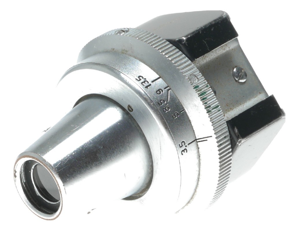 Leitz universal viewfinder fits Leica RF screw mount cameras