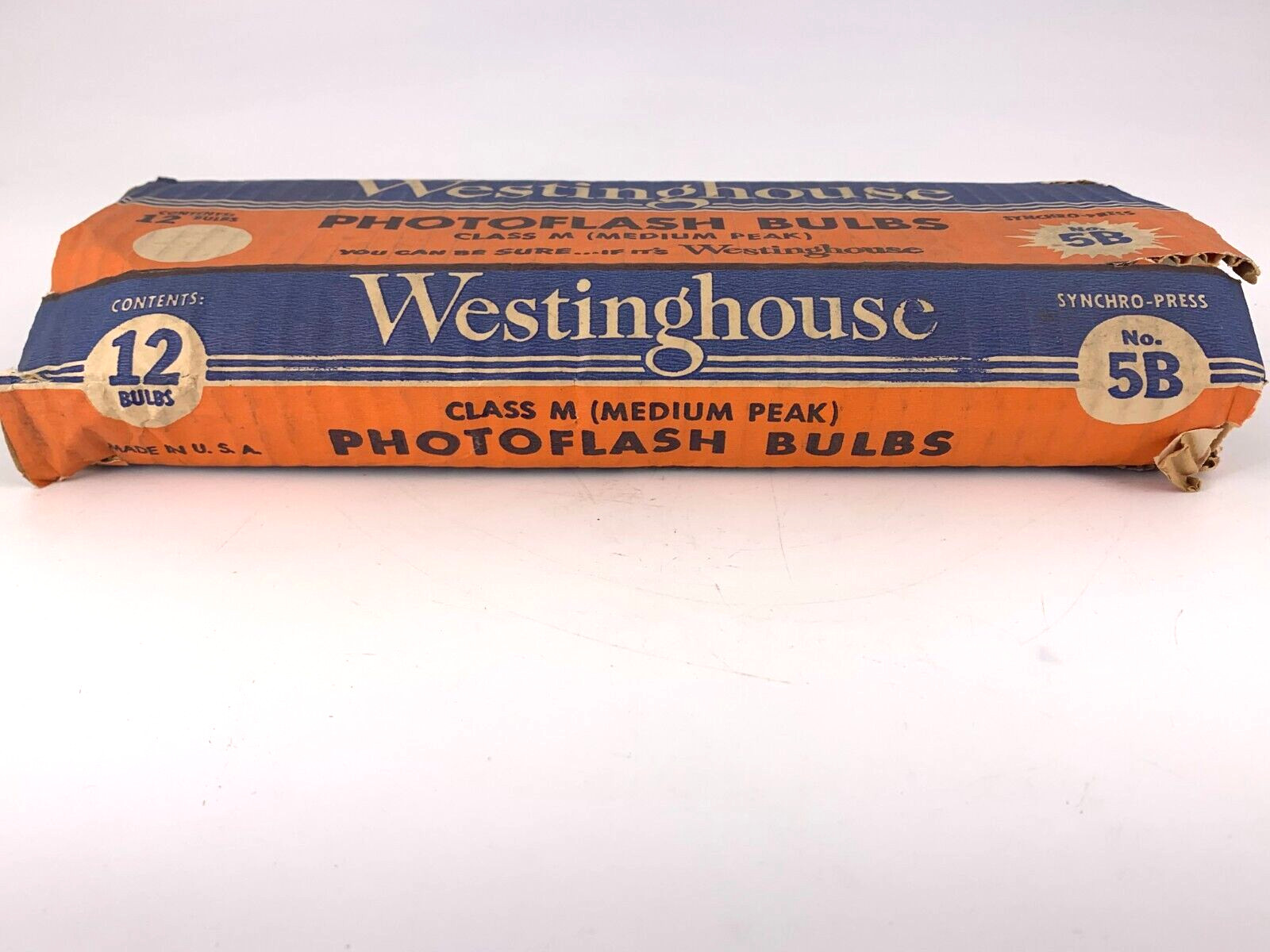 (12) Westinghouse No. 5B Photo Flash Bulbs