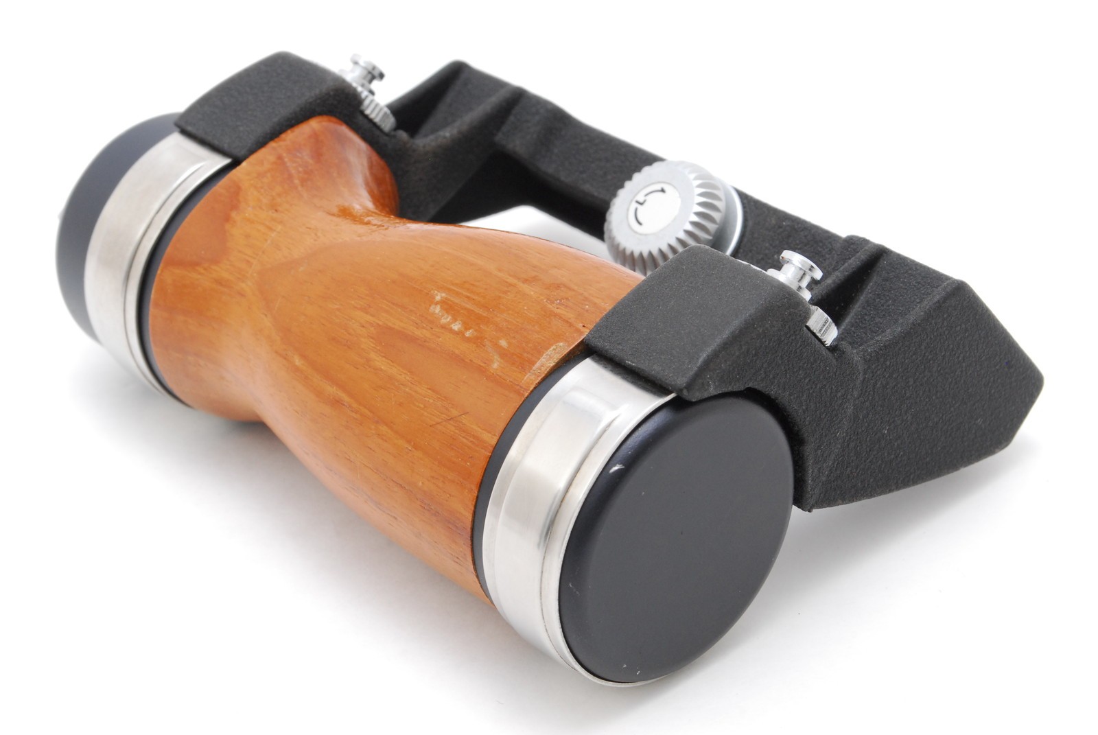 Asahi Pentax 6×7 67 67II Wooden Left Hand Grip w/ Shoe From JAPAN [Almost MINT]