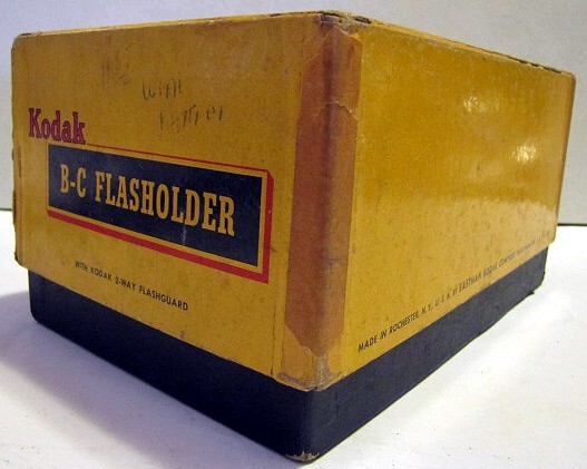 1950s Kodak B-C Flashholder w/ Bulbs Guard bar Original box and Manual