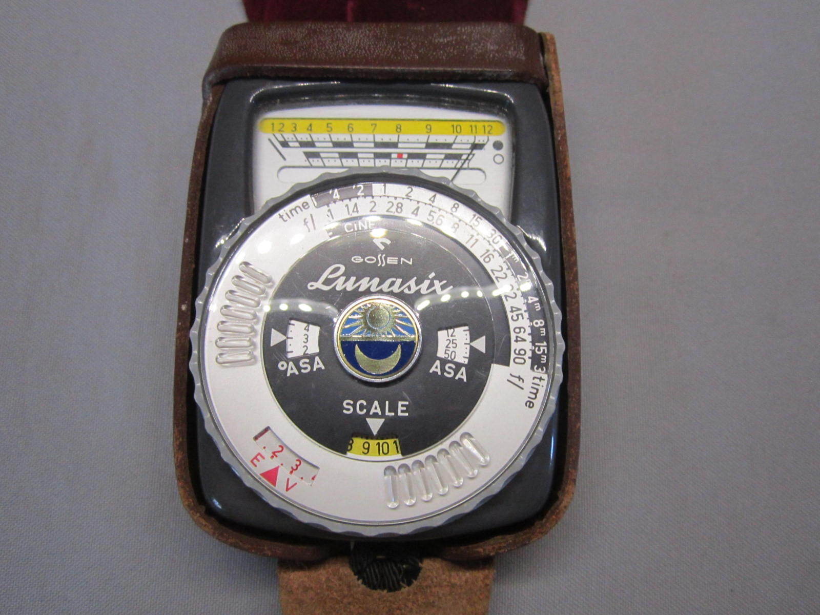 GOSSEN LUNASIX EXPOSURE LIGHT METER for BOLEX 16MM MOVIE CAMERA WORKING BEAUTY!