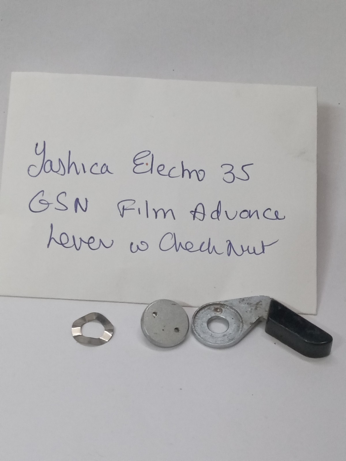 Yashica Electro 35 GSN Film Advance Lever W Checknut, Original Used Part Good