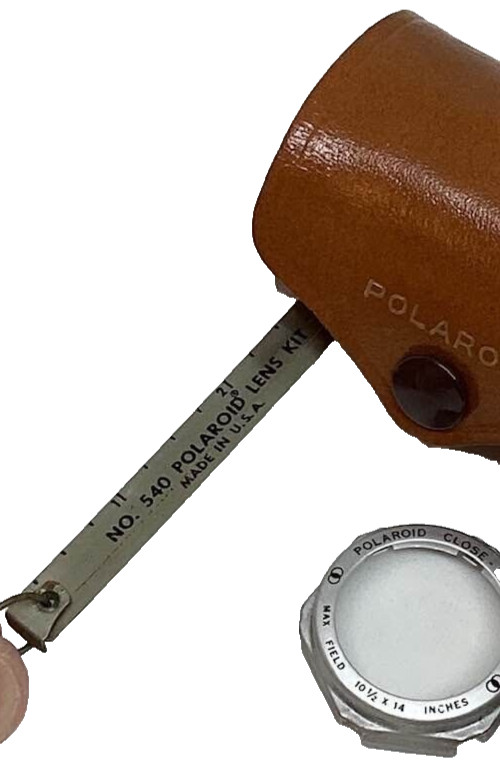 Polaroid Leather Case 309 Flash Gun 202 Close Up Lens 540 Sylvania Bulbs Lot VTG