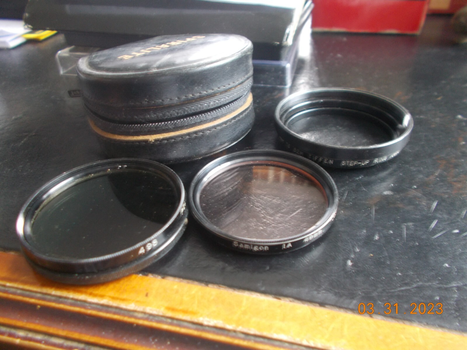 49mm Samigon 1A Filter + 49mm POL Filter + 49 to 52mm Stepup Ring All Japan