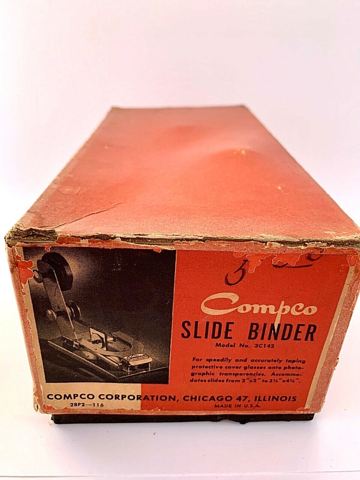 Vintage Compco Slide Binder in Box w/Instructions & Assorted Accessories
