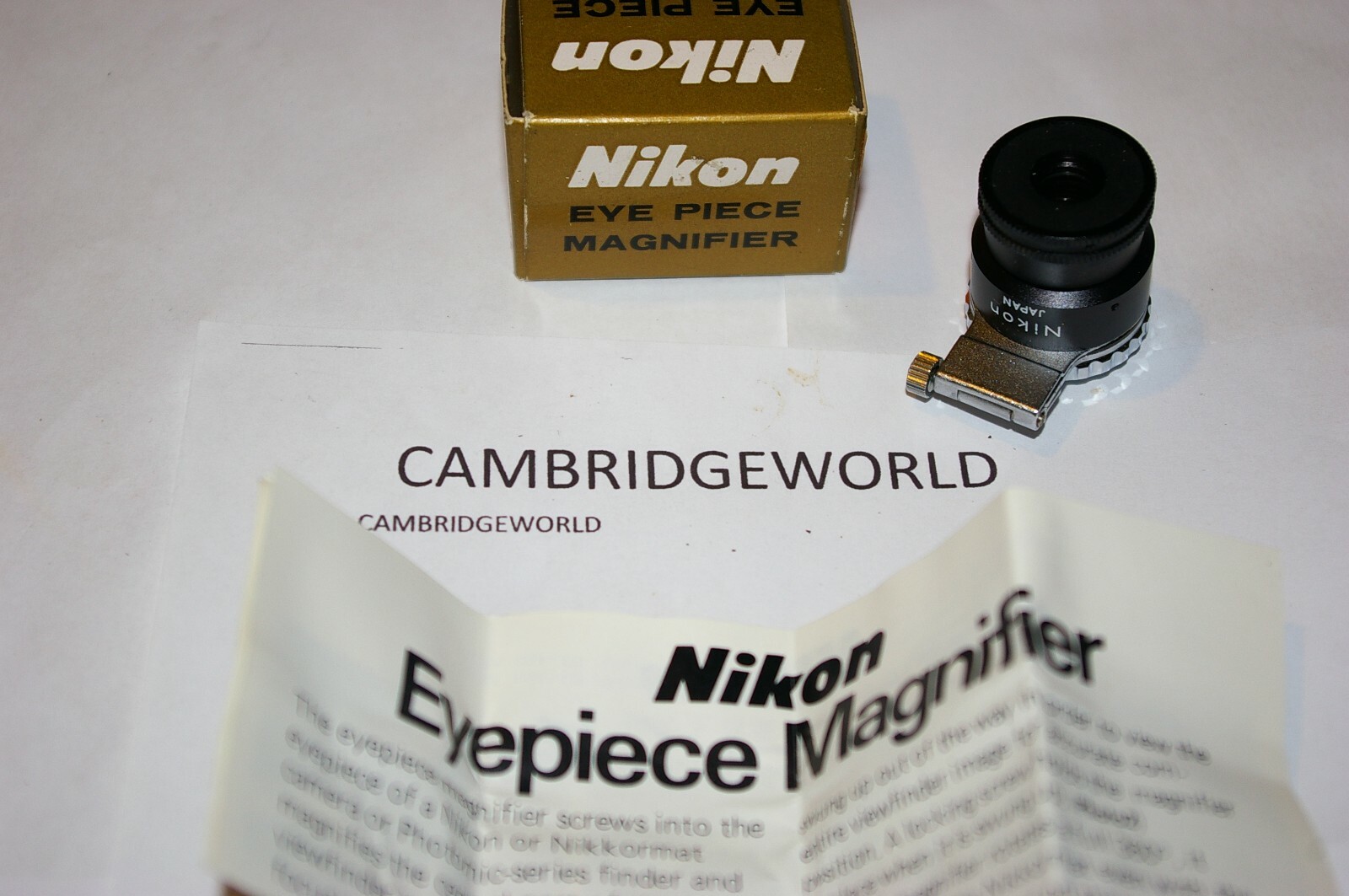 Nikon Brand New Old Stock Eye piece Magnifier for Nikon & Nikkormat Cameras