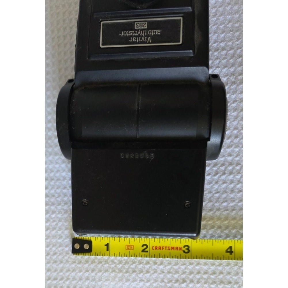 Vivitar 283 Auto Thyristor Flash Speedlight Hot Shoe Camera Flash Untested