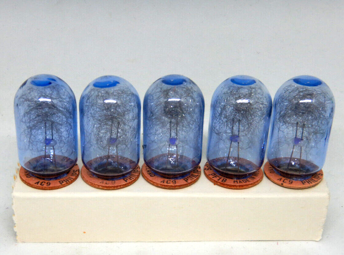 Vintage Philips Photoflux PF1B Light Bulb AC9 Pack Of 5 Camera Flash New Unused