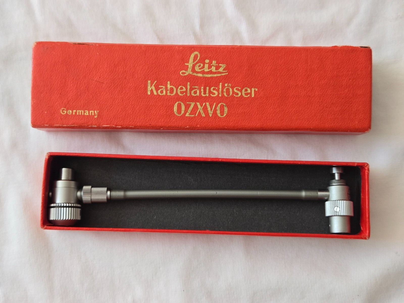 Original Leitz Leica OZXVO (16493) Coupling Shutter Release Cable Visoflex w/Box