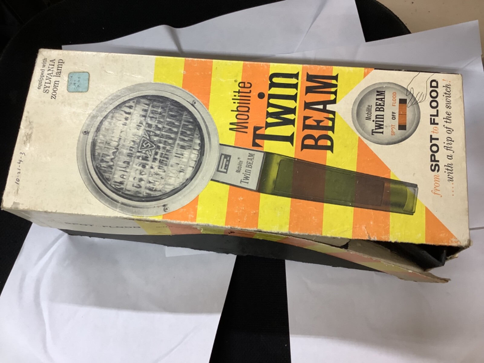 Mobilite Twin Beam Flood Electric Spot Light Vntage