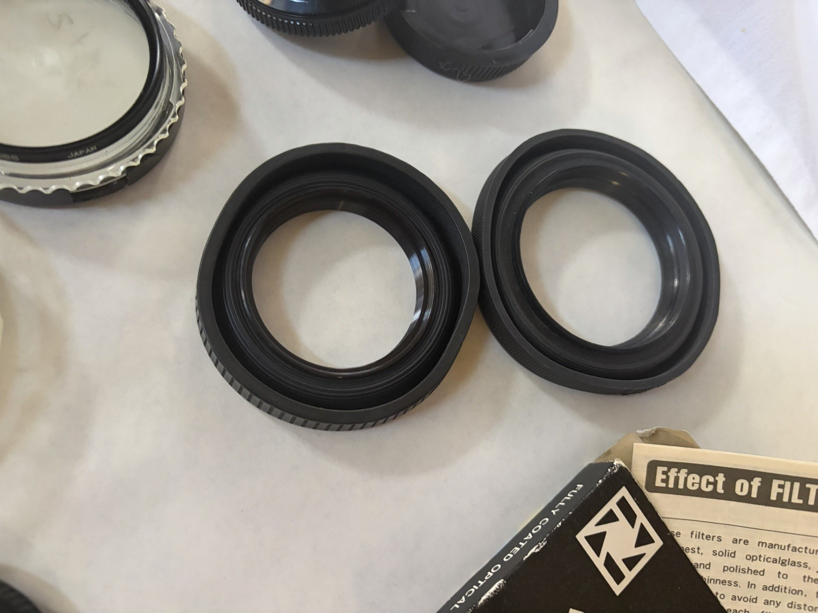Lot of Vintage Camera Lens Accessories Tiffen, Marumi, Tokina, Hoya Japan