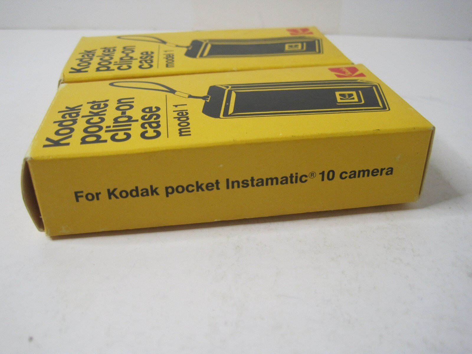 Lot of 2 Kodak Pocket Clip-on Case Model 1 C 18C For Kodak Instamatic 10 Camera