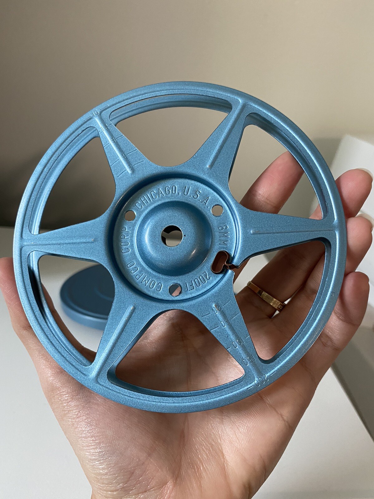 Vintage 8mm 200 Ft 5 Inches Metal Movie Reel with Metal Case – Compco USA