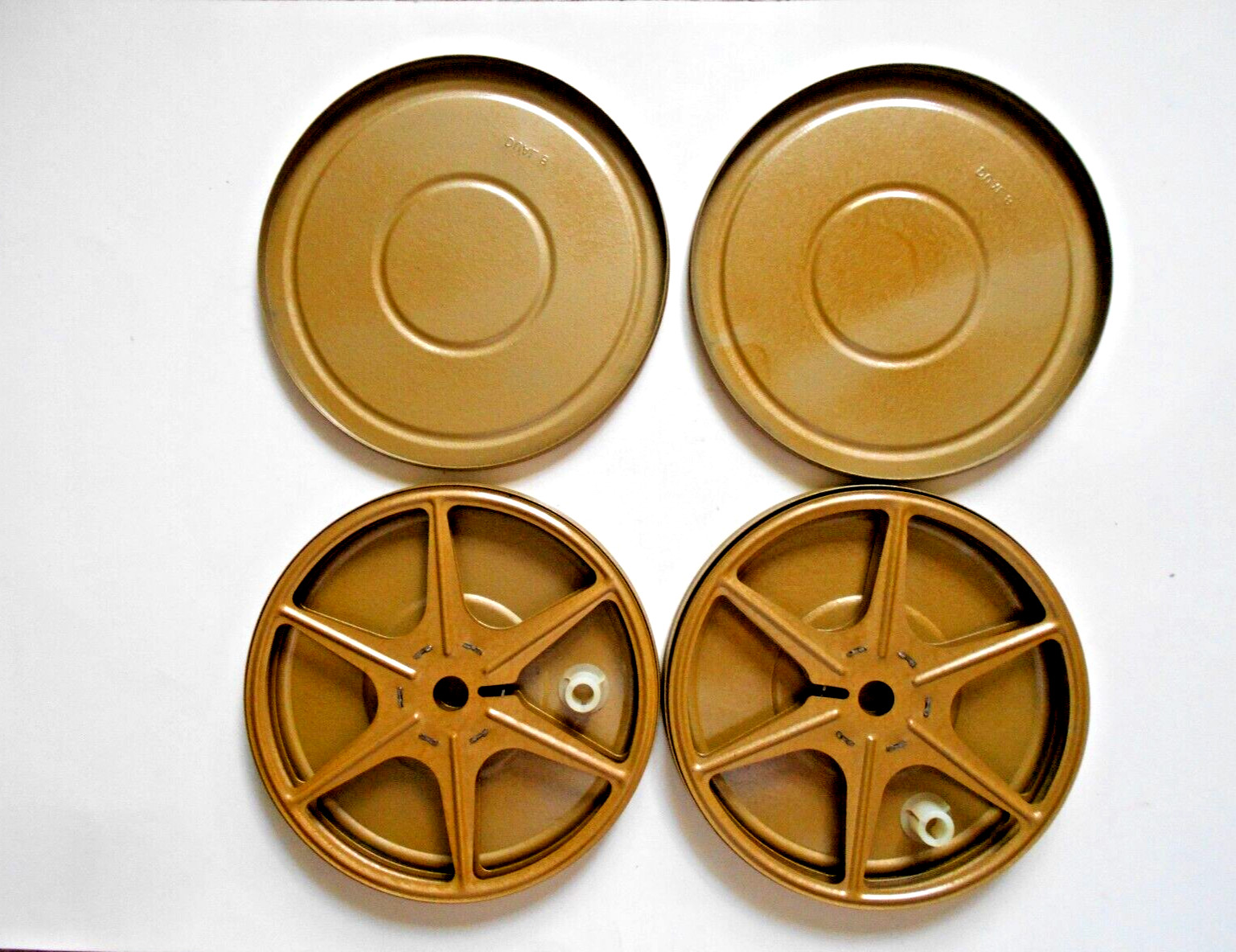 2 – Kenco Dual 8 300 ft. Gold Metal Reels with Cans