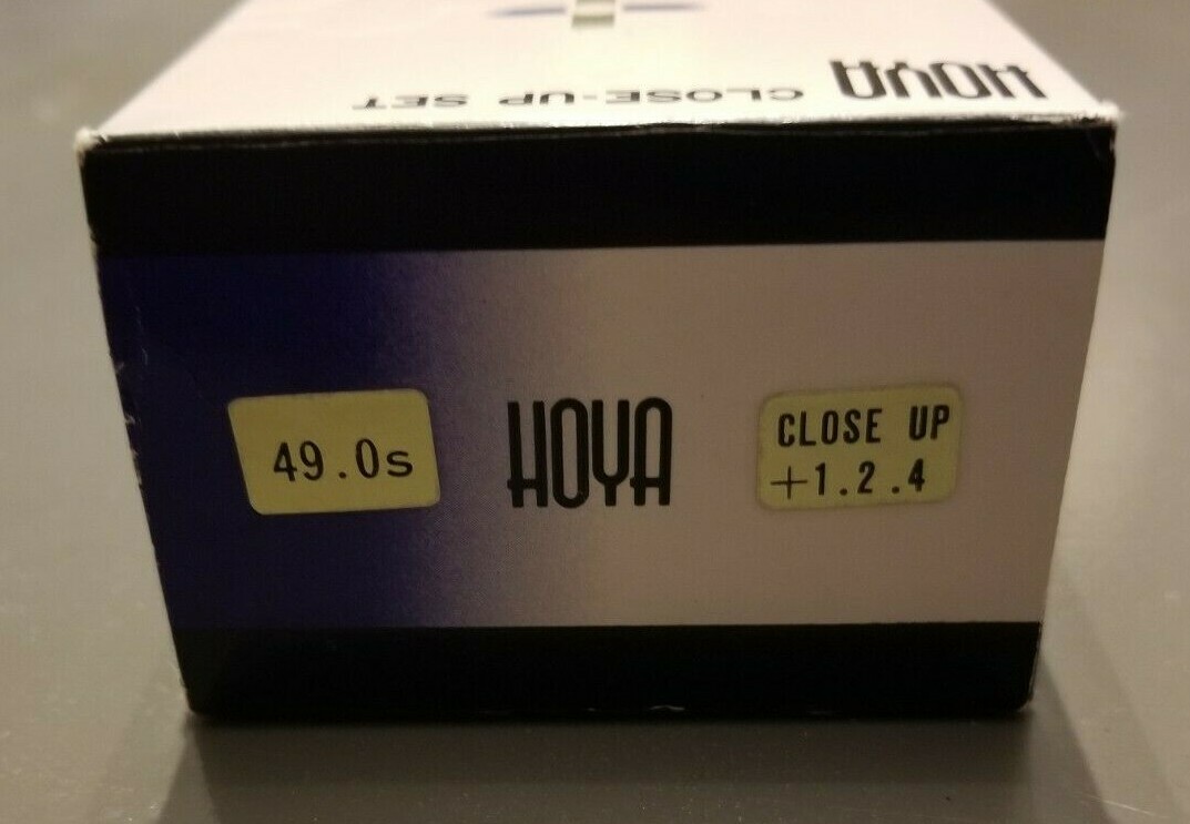 Hoya Close-Up Set 49mm 49.0s +1.2.4 +1 +2 +4 Camera Lens Filter Kit Photography