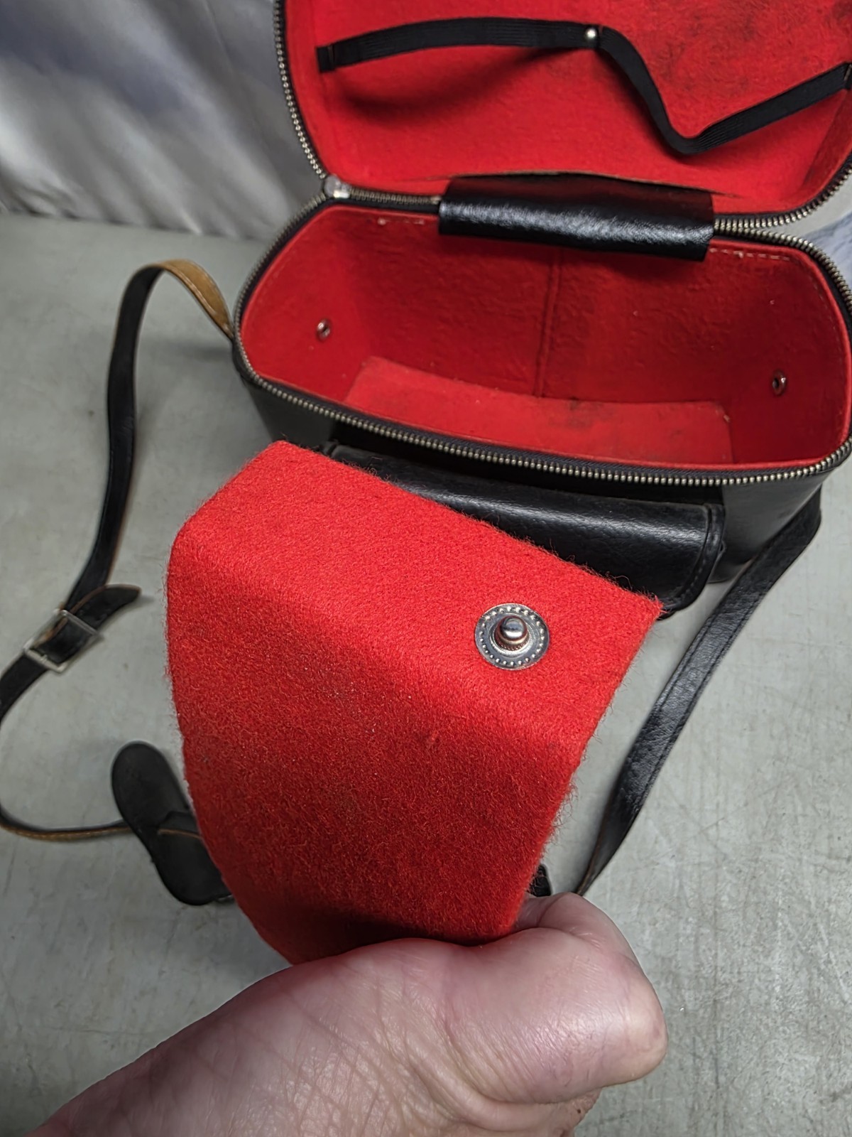 🔥 Vtg Kali Style Bag Retro Film Camera Leather Case Handcrafted In Japan
