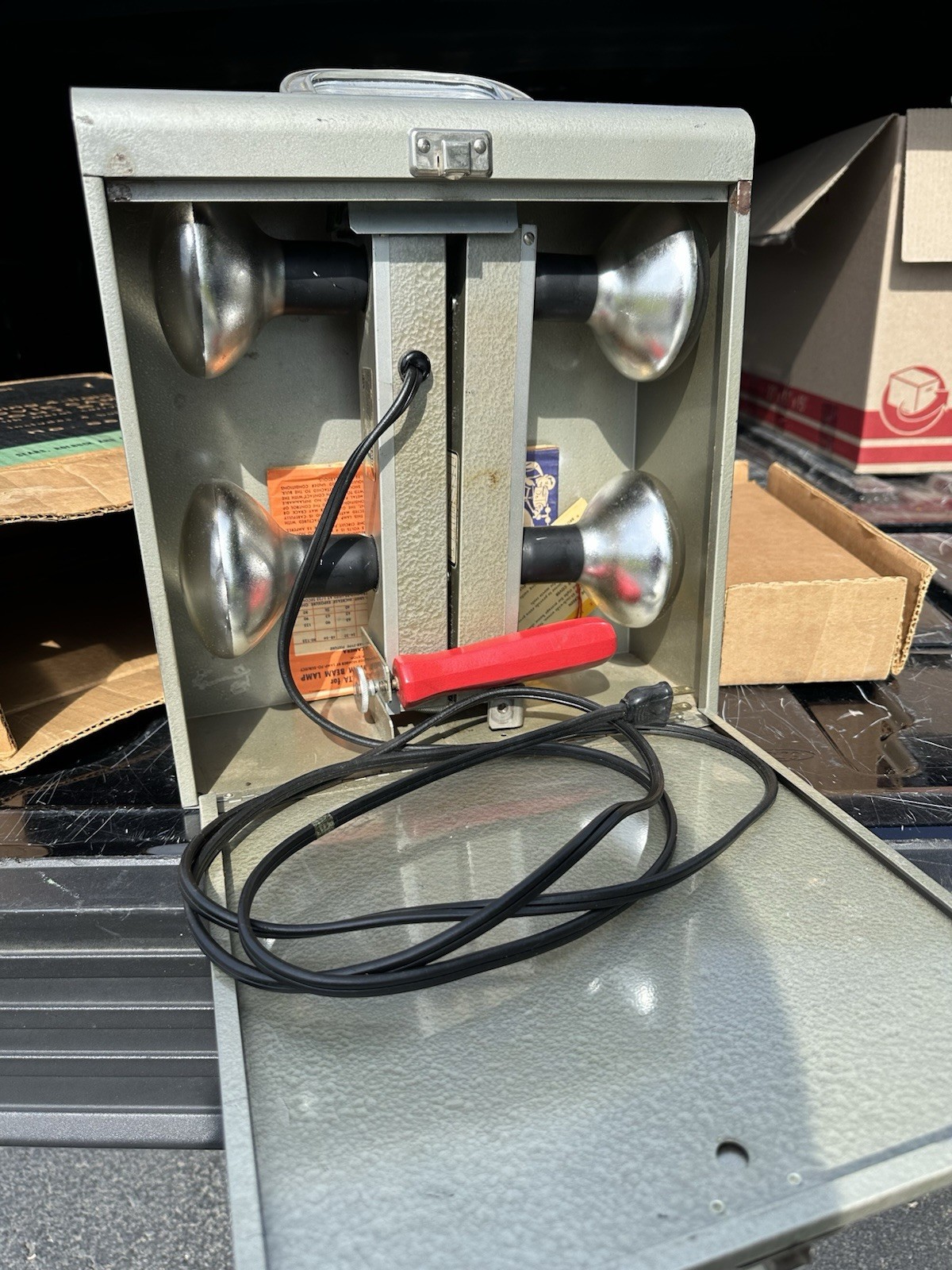 Vintage Smith Victor Foldout 4 Socket Movie Light w/Case