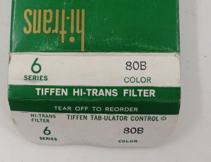 Tiffen Filters Photar Sky 1-A Series # 6 Color & High Trans 80B Series 6 Color