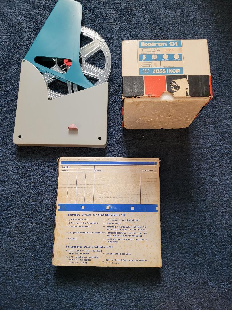 Vintage Zeiss Ikon – Ikotron C1 Film Camera Flash Box/ Stocko U170 Normal 8 Reel