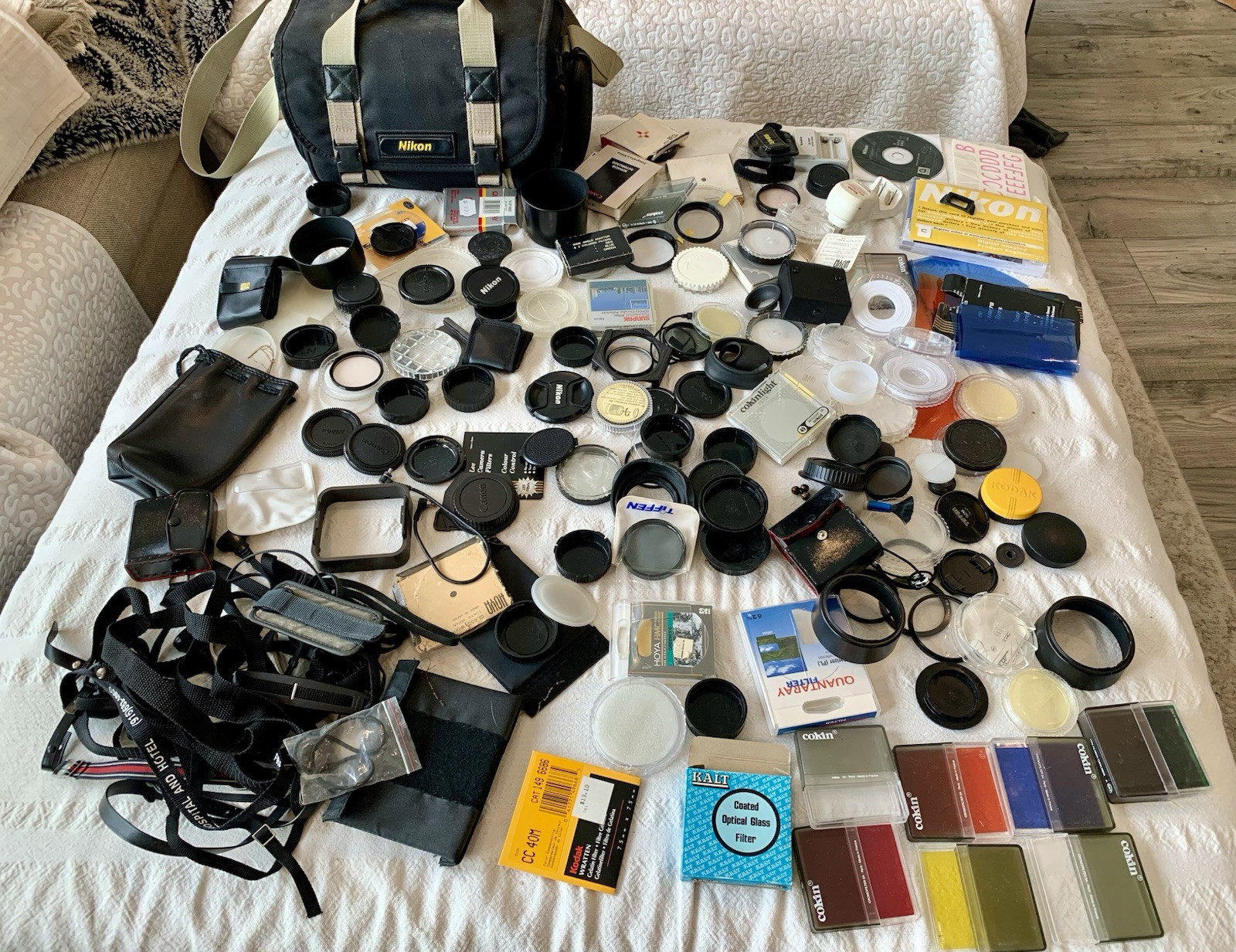 Lot of Vtg Photo Accessories Nikon Pentax Canon