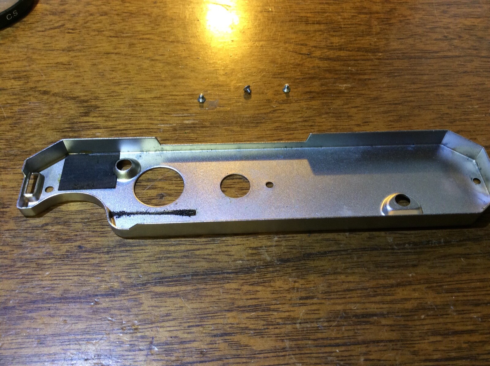 KONICA AutoReflex T Bottom Cover Plate w Screws Vintage SLR Film Camera Parts