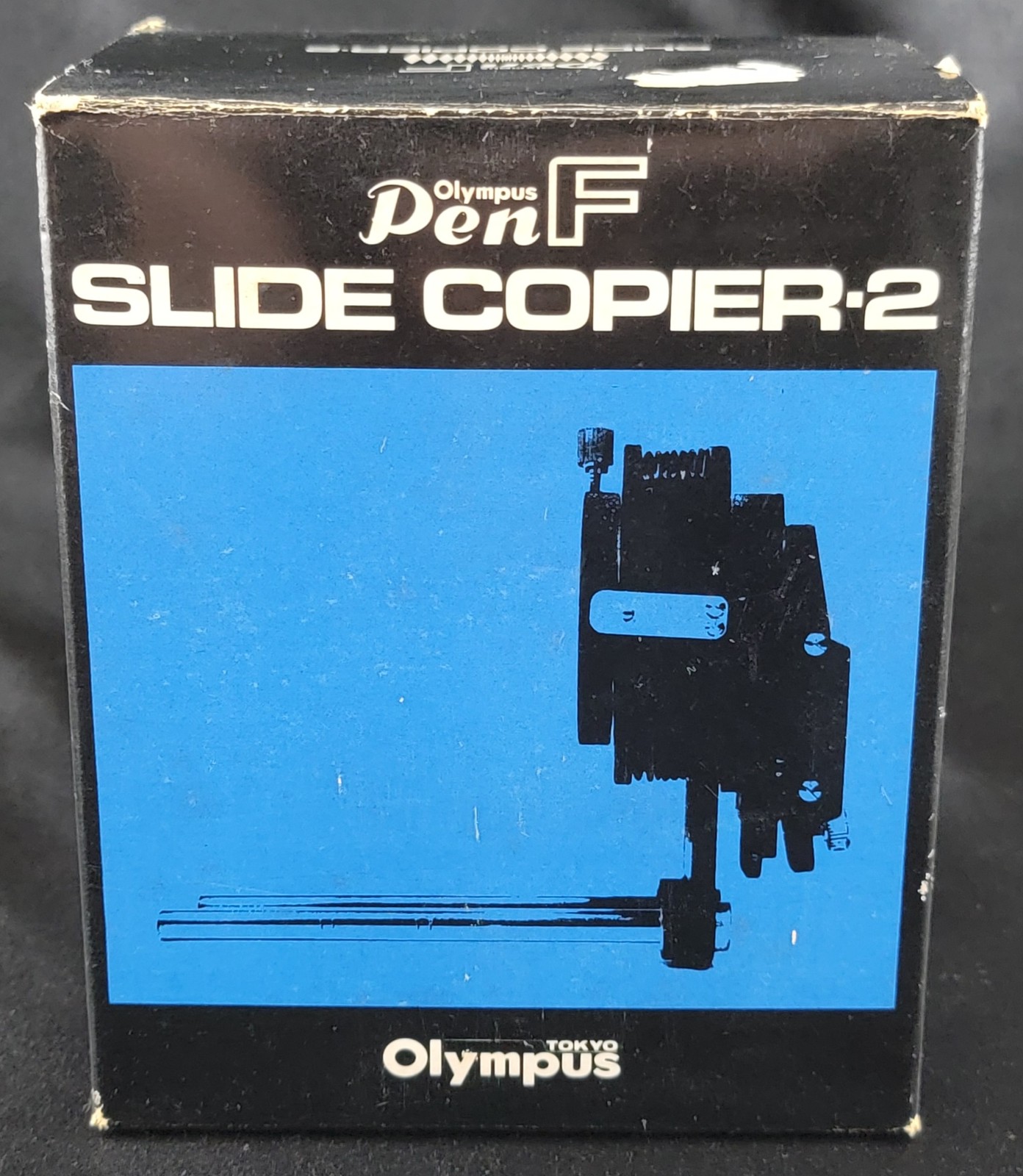 Slide Copier 2 Olympus Pen F Bellows Camera Lens Tokyo Japan Vintage