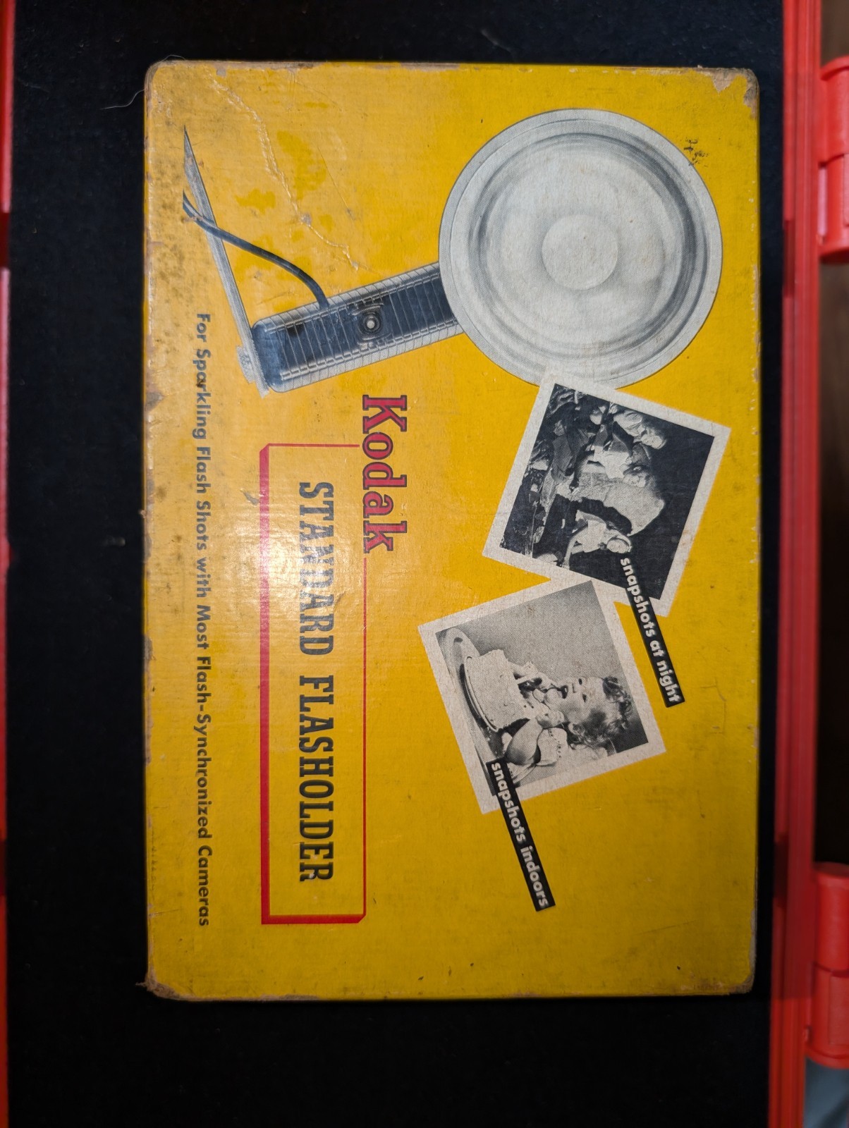 Kodak B-C Flasholder with Original Box Cover Bracket (#386)