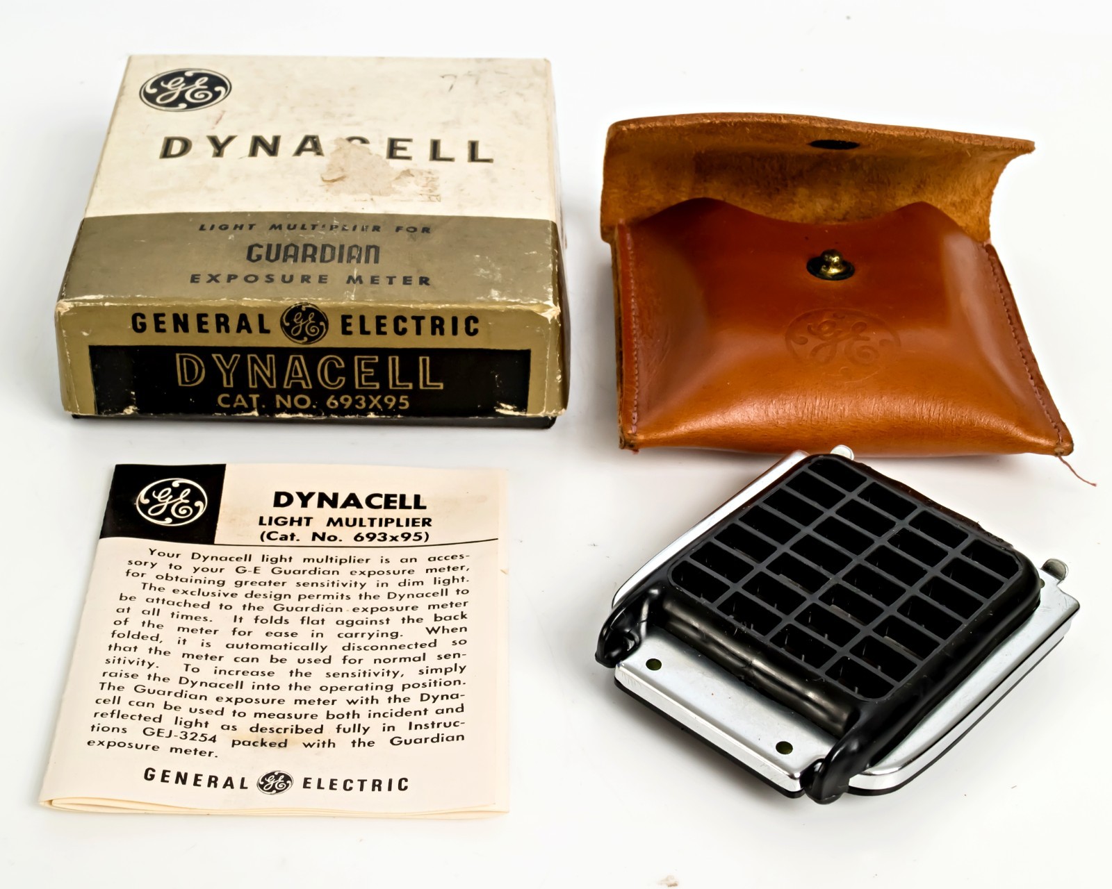 Vintage – GE – DYNACELL – Light Multiplier – Cat #693×95 w/Box & Manual