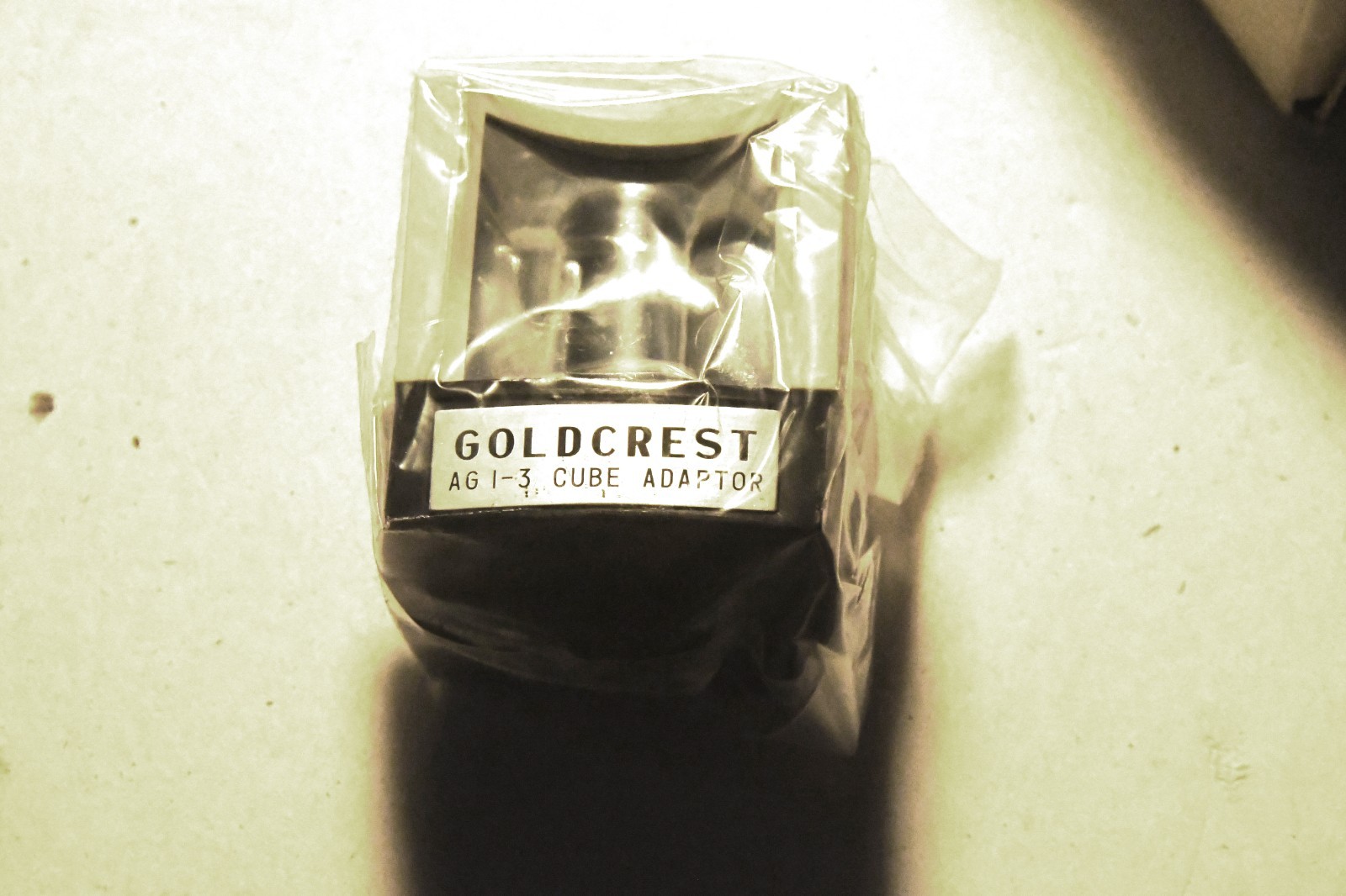 Vintage Goldcrest automatic AG 1-3 cube adaptor from Macau for camera