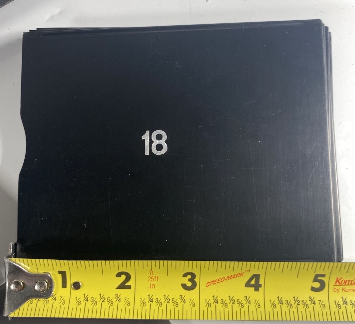 Graflex 4×5 Cut Film Magazine Holder COMPLETE 18 Septums Folmer Graflex NY