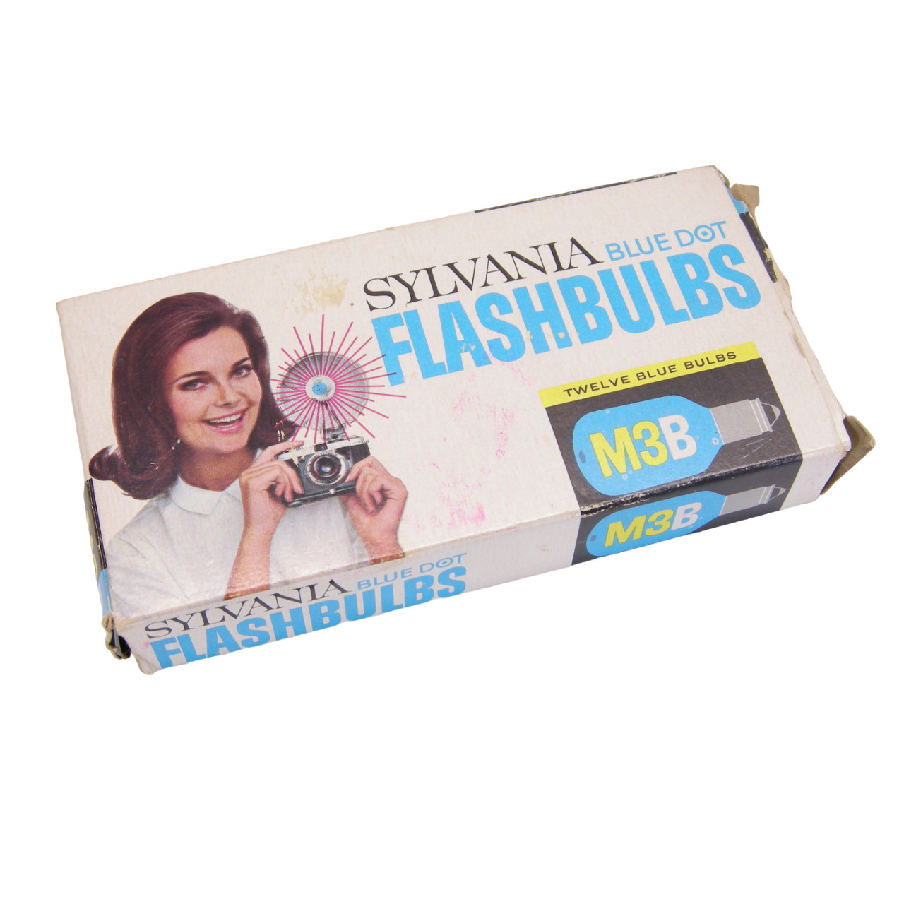 Sylvania Blue Dot Flashbulbs M3B 12-Pack with Original Packaging VINTAGE