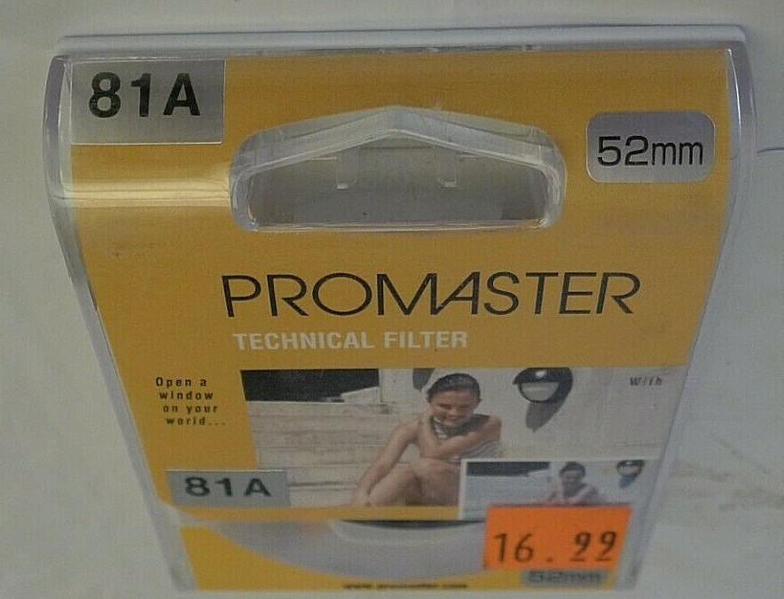 Promaster 52mm Technical 81A Filter +Protective Case – Japan