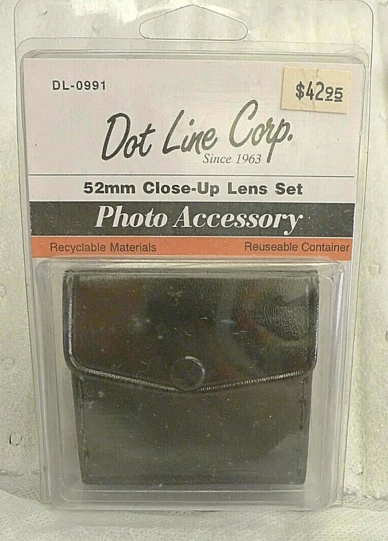 52mm Close-Up Lens Set by Dot Line Corp DL-0991 NOS NEW with Case & Package