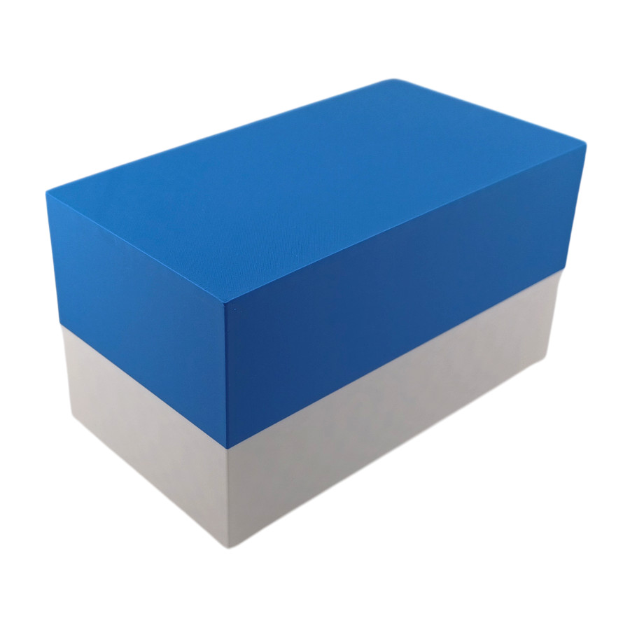 Super 8mm film reel storage box container holds 10 50ft reels Blue/White