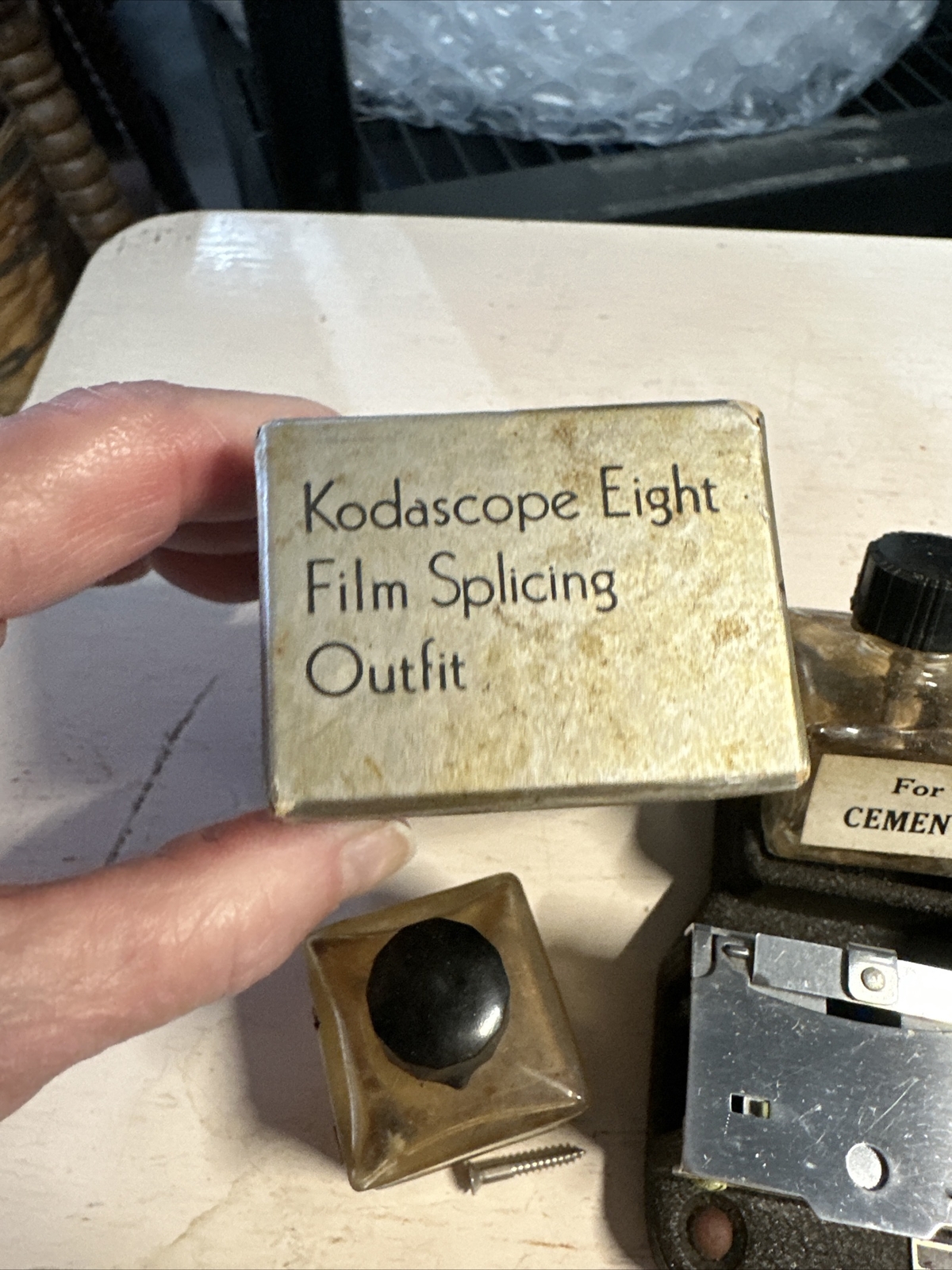 Vintage Kodascope Eight Film Splicing Outfit Collectable Photography prop parts