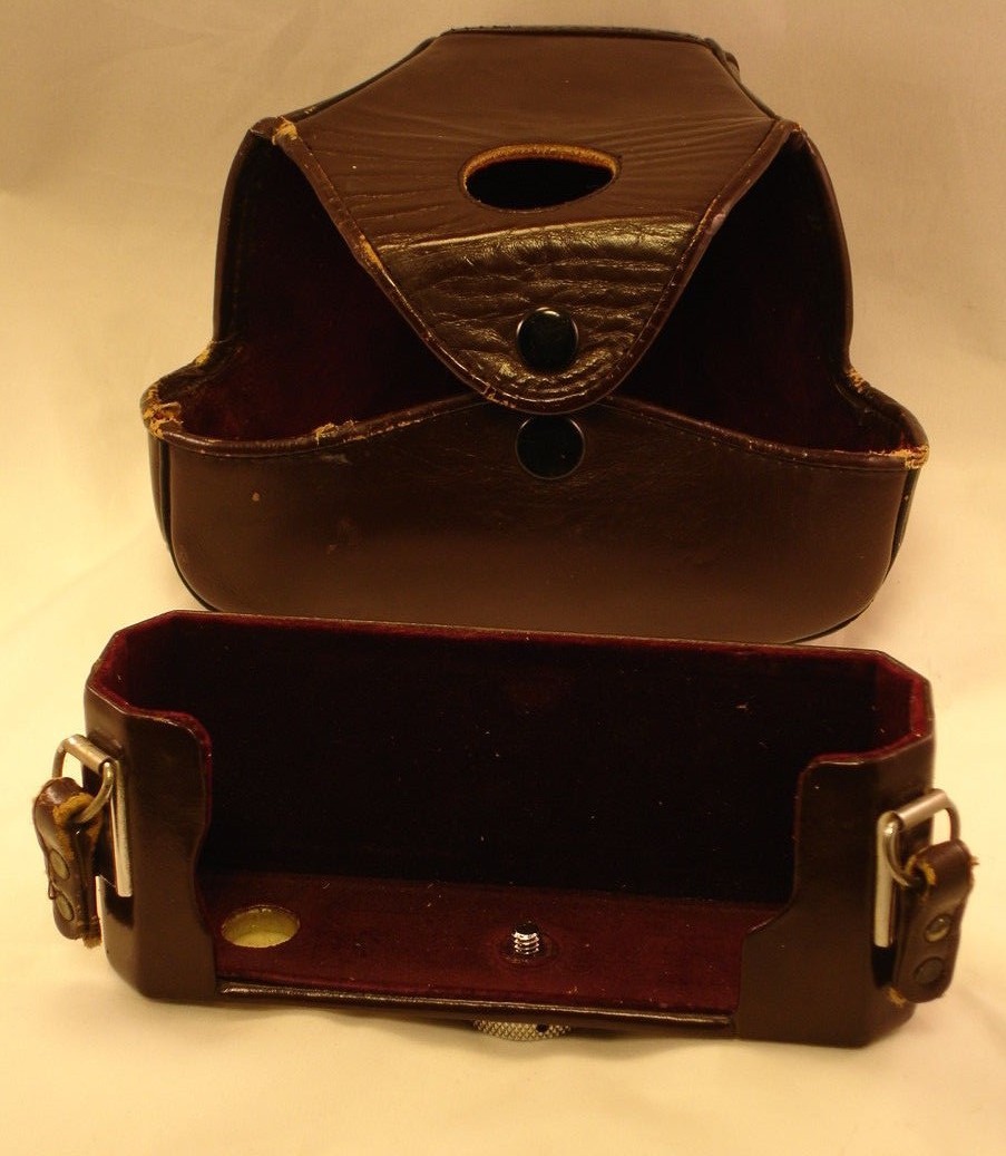 Nikon vintage leather camera case / cover & set of close-up filters