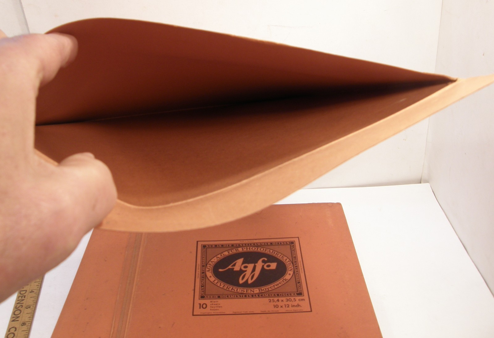 LOT 7 VINTAGE 1950’S AGFA 11X13 EMPTY CARDBOARD PHOTO PAPER ENVELOPES